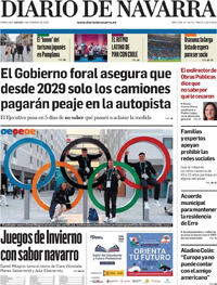 Portada Diario de Navarra 2026-02-05