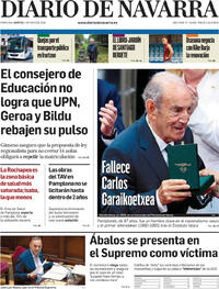 Portada Diario de Navarra 2026-05-05