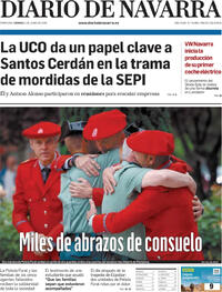 Portada periódico Diario de Navarra