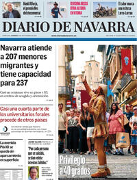 Portada periódico Diario de Navarra