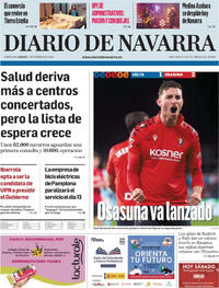 Portada Diario de Navarra 2026-02-07