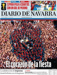 Portada Diario de Navarra 2026-07-07