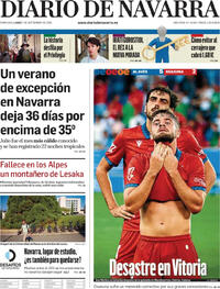 Portada Diario de Navarra 2026-09-07