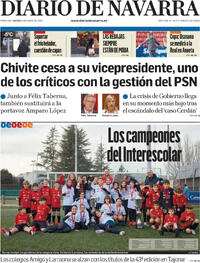 Portada Diario de Navarra 2026-01-08