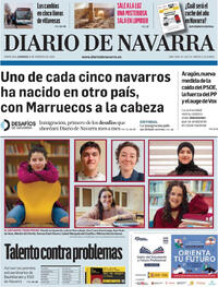 Portada Diario de Navarra 2026-02-08