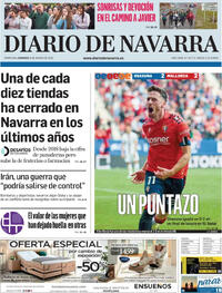 Portada Diario de Navarra 2026-03-08