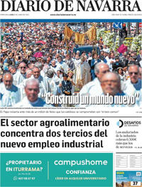 Portada periódico Diario de Navarra