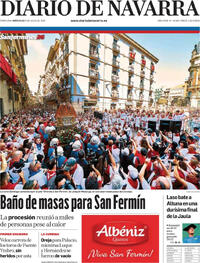 Portada Diario de Navarra 2026-07-08