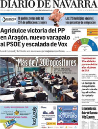 Portada Diario de Navarra 2026-02-09