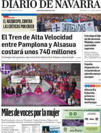 Portada Diario de Navarra 2026-03-09