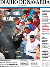 Portada Diario de Navarra 2026-07-09