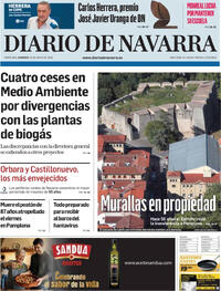 Portada Diario de Navarra 2026-05-10