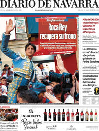 Portada Diario de Navarra 2026-07-10