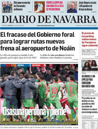 Portada Diario de Navarra 2026-01-11