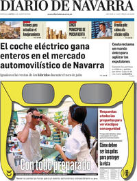 Portada Diario de Navarra 2026-08-11