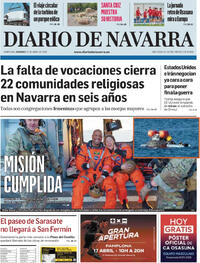 Portada Diario de Navarra 2026-04-12