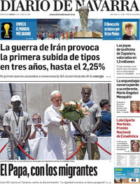 Portada Diario de Navarra 2026-06-12