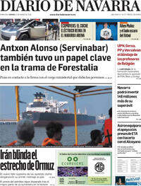 Portada Diario de Navarra 2026-03-13