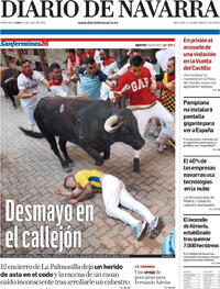 Portada Diario de Navarra 2026-07-13