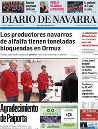 Portada Diario de Navarra 2026-03-14