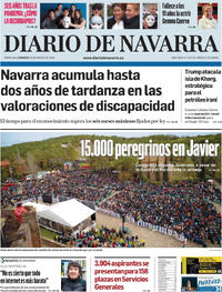 Portada Diario de Navarra 2026-03-15