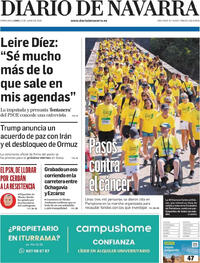 Portada Diario de Navarra 2026-06-15