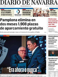 Portada Diario de Navarra 2026-09-15
