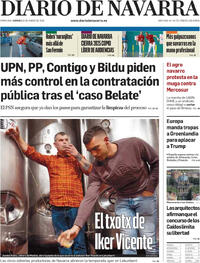 Portada Diario de Navarra 2026-01-16