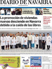 Portada Diario de Navarra 2026-02-16