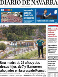 Portada Diario de Navarra 2026-07-16