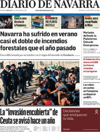 Portada Diario de Navarra 2026-09-16