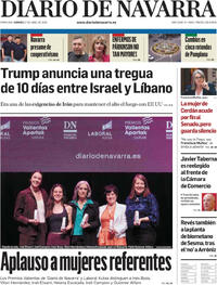 Portada Diario de Navarra 2026-04-17