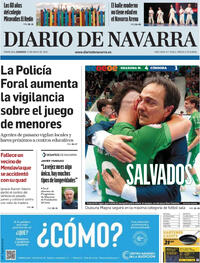 Portada Diario de Navarra 2026-05-17