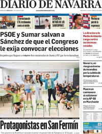 Portada Diario de Navarra 2026-06-17