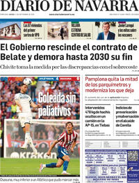 Portada Diario de Navarra 2026-09-17