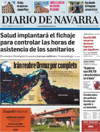 Portada Diario de Navarra 2026-04-18