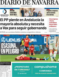 Portada Diario de Navarra 2026-05-18