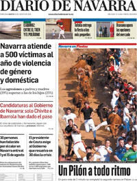 Portada Diario de Navarra 2026-08-18