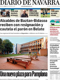 Portada Diario de Navarra 2026-09-18