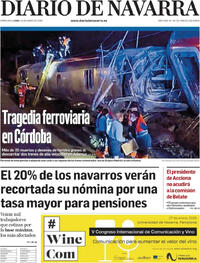 Portada Diario de Navarra 2026-01-19