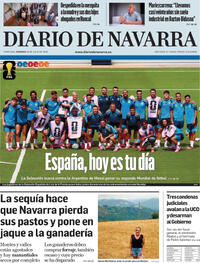 Portada Diario de Navarra 2026-07-19