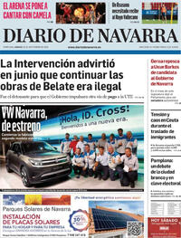 Portada periódico Diario de Navarra
