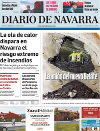 Portada Diario de Navarra 2026-06-20