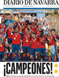 Portada Diario de Navarra 2026-07-20