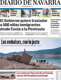 Portada Diario de Navarra 2026-08-20