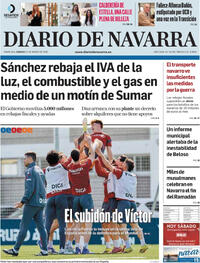 Portada Diario de Navarra 2026-03-21