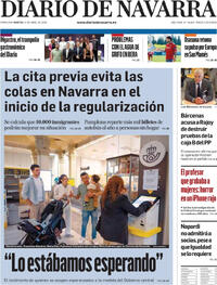 Portada Diario de Navarra 2026-04-21