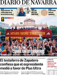 Portada Diario de Navarra 2026-07-21