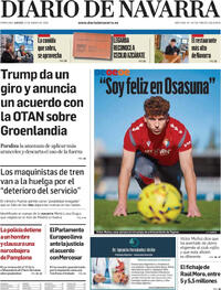 Portada Diario de Navarra 2026-01-22