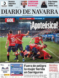 Portada Diario de Navarra 2026-02-22